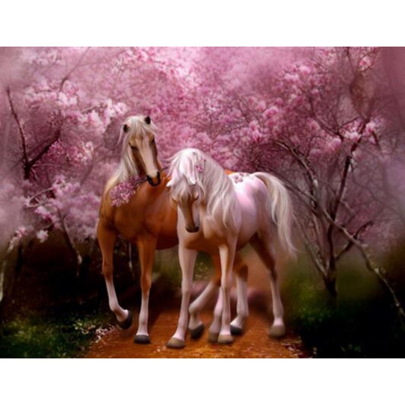 Horses Rose Love Dia...