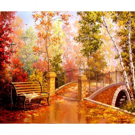 Forest Bridge Diamond Painting Kit