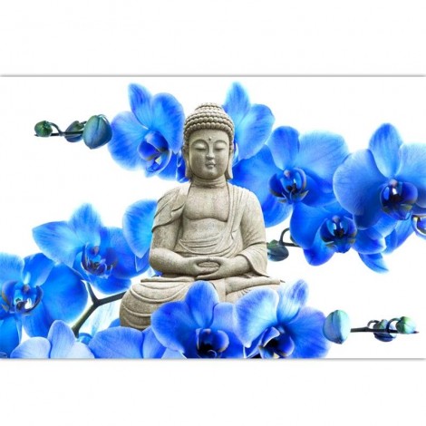 Flowers And Buddha Diamond Painting Kit