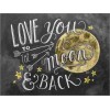 Love You Moon Diamond Painting Kit