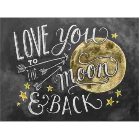 Love You Moon Diamond Painting Kit