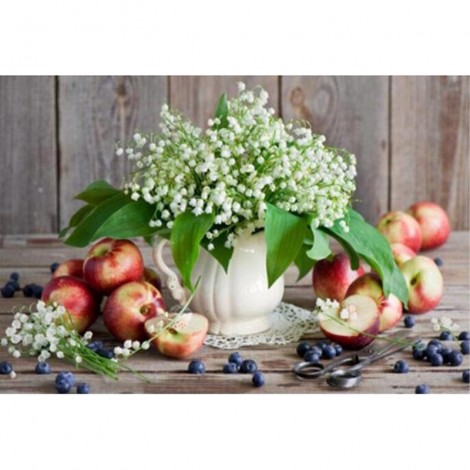 Lily Of The Valley And Apple Diamond Painting Kit