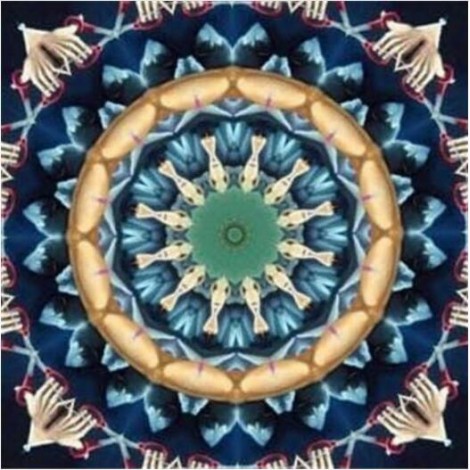Mandala Blue And Green Diamond Painting Kit