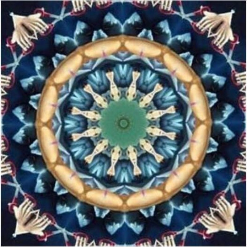 Mandala Blue And Gre...