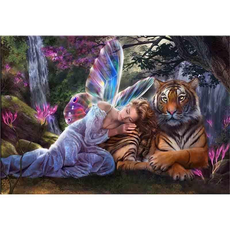 Fairy with Tiger Dia...