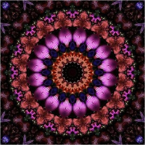 Mandala Purple Diamond Painting Kit
