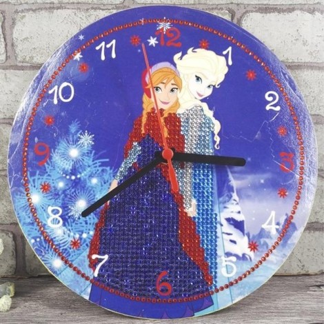 Clock Frozen Diamond Painting Kit