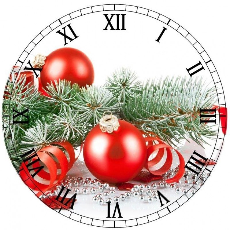 Clock Christmas Diam...