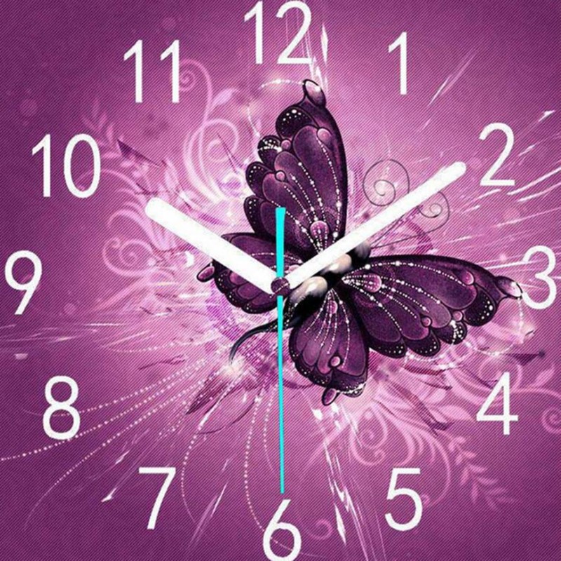 Clock Butterfly Diam...