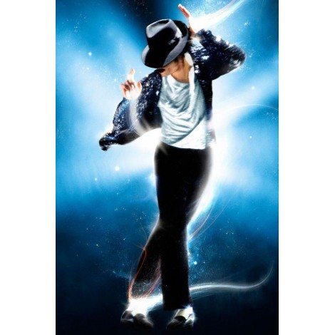 Michael Jackson Blue Diamond Painting Kit