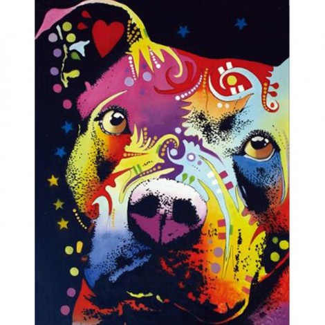 Pitbull Colors Diamond Painting Kit