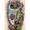 Owl Flower Diamond Painting Kit