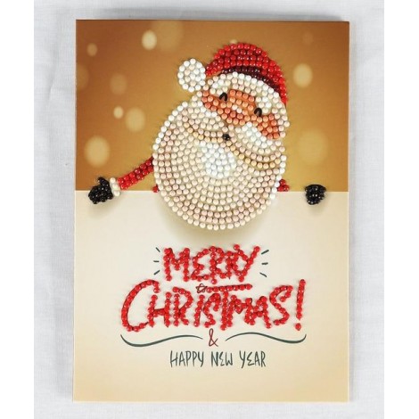 Santa Claus Card Diamond Painting Kit