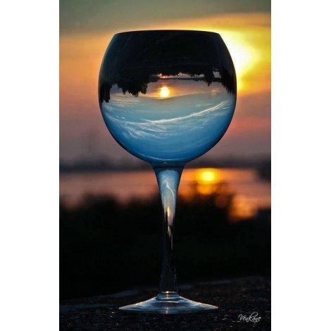 Sunset In Cup Diamond Painting Kit