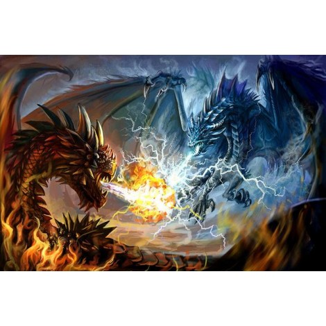 Spitfire Dragon Diamond Painting Kit