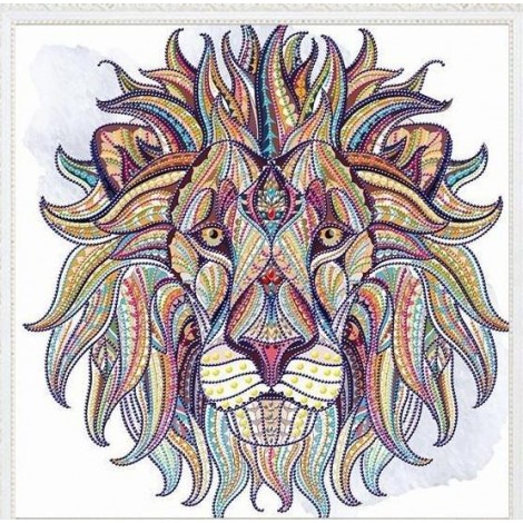 Special Shaped Animal Lion Diamond Painting Kit