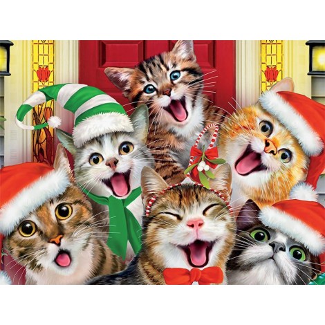 Christmas Cat Diamond Painting Kit