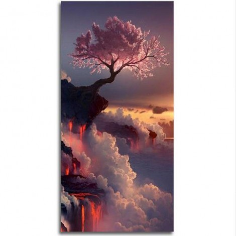 Cherry On Volcano Diamond Painting Kit