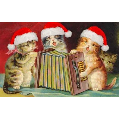 Cat Christmas Funny Diamond Painting Kit