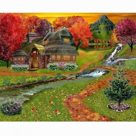 Cabin Water Diamond Painting Kit