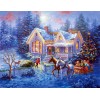 Cabin Christmas Diamond Painting Kit