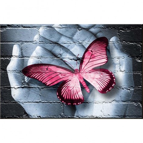 Butterfly in the hand Diamond Painting Kit