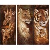 Animal Kingdom Lions Tigers Zebra And Giraffes Diamond Painting Kit