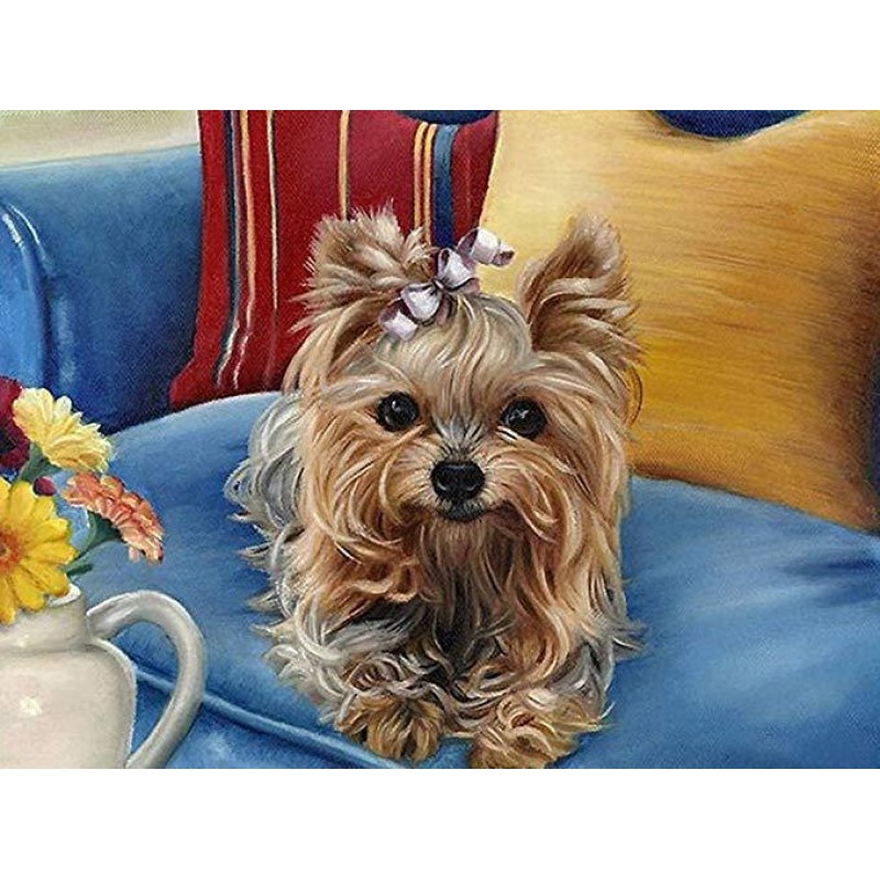 Yorkie Art Diamond P...