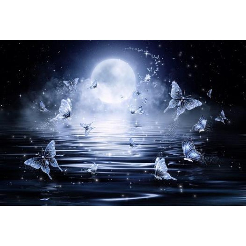 White Butterfly Diam...