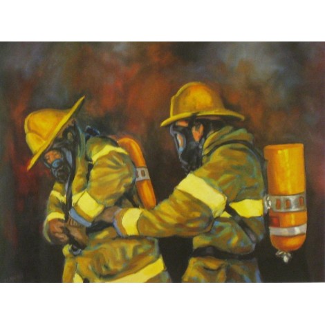 5d Fireman Firefighter Diamond Painting Kit Premium-8