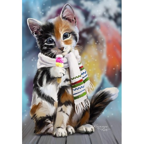 5d Cat Diamond Painting Kit Premium-86
