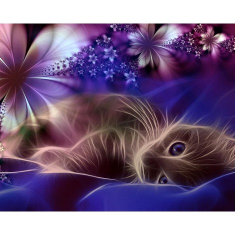 5d Cat Diamond Painting Kit Premium-76