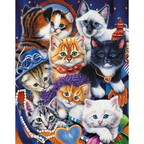 5d Cat Diamond Painting Kit Premium-7