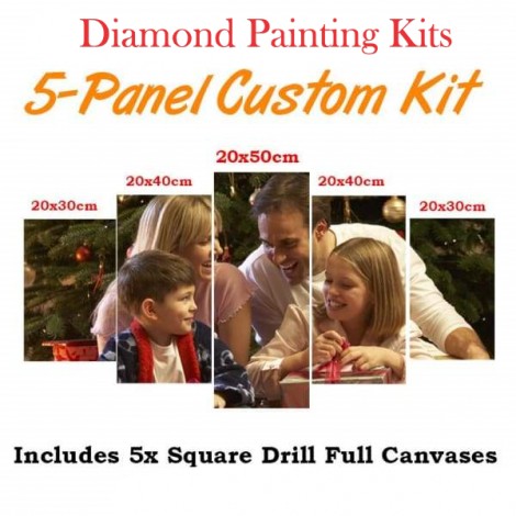 5 Pcs Custom Diamond Painting Kit