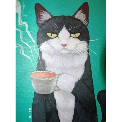 5d Cat Diamond Painting Kit Premium-4